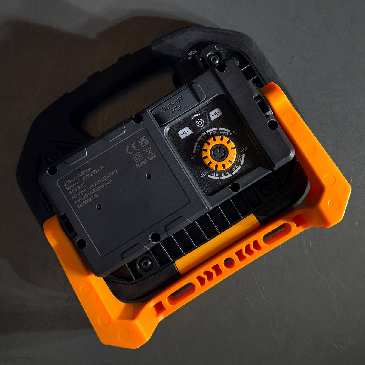 JCB Hybrid 2500 LM Site Light - JCB-SL-TUFFDUAL - JCB Work Lights - Trade Counter Direct