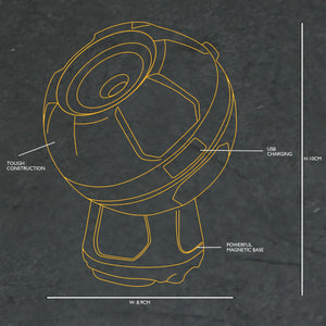 JCB Magnetic Swivel Base Work Light - JCB-WL-GLOBE - JCB Work Lights - Trade Counter Direct