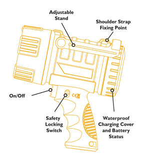 JCB Storm Work and Search Light - JCB-WL-STORM - JCB Work Lights - Trade Counter Direct
