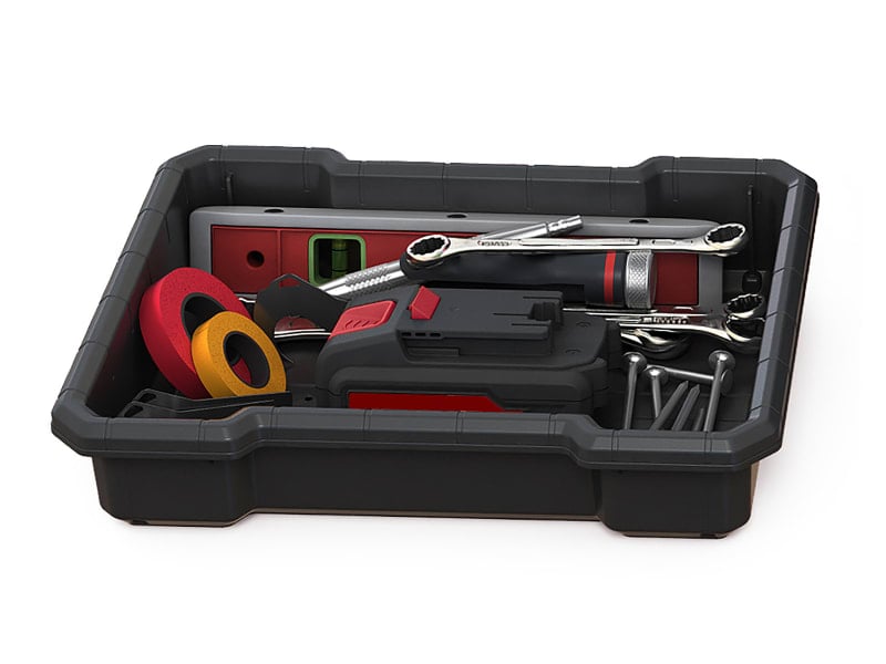 Keter Stack N Roll Cart - Durable Rolling Base with 7in Wheels for Stack N Roll System - KETSNRCART - Keter Plastics UK - Trade Counter Direct