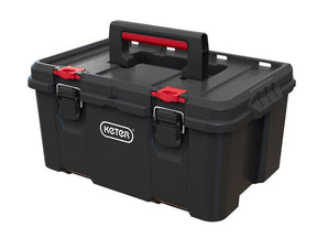 Keter Stack N Roll Tool Box - Heavy - Duty, Deep Compartment with Cross - System Tray - KETSNRTB - Keter Plastics UK - Trade Counter Direct