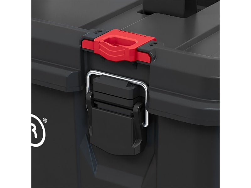 Keter Stack N Roll Tool Box - Heavy - Duty, Deep Compartment with Cross - System Tray - KETSNRTB - Keter Plastics UK - Trade Counter Direct