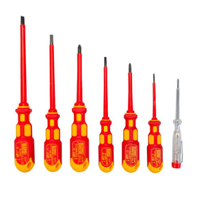 King Dick VDE Screwdriver Set 7pce Slotted / Phillips - 25604 - 25604 - King Dick - Trade Counter Direct