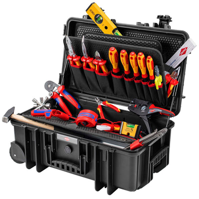 KNIPEX 00 21 33 E Tool Case "Robust26 Move" Electric, 22 Parts, 550mm - DR-13172 - KNIPEX - Trade Counter Direct