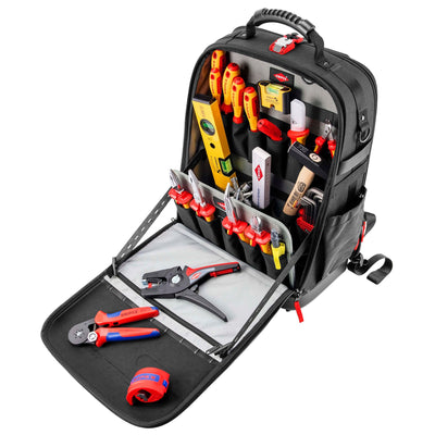 KNIPEX 00 21 50 E Tool Backpack Modular X18 Electric, 22 parts, 530mm - DR-13175 - KNIPEX - Trade Counter Direct