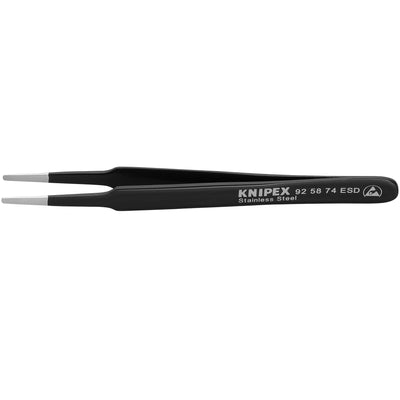 KNIPEX 92 58 74 ESD Universal Tweezers, 118mm - DR-23362 - KNIPEX - Trade Counter Direct