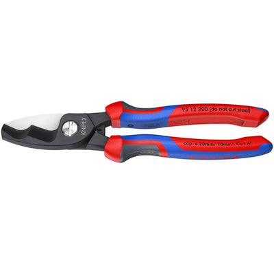 KNIPEX 95 12 200 SB Cable Shears with Twin Cutting Edge, 200mm - DR-26113 - KNIPEX - Trade Counter Direct