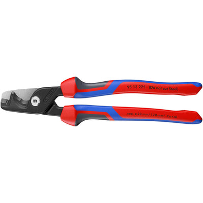 KNIPEX 95 12 225 StepCut® XL Cable shears with Step Cut, 200mm - DR-07107 - KNIPEX - Trade Counter Direct