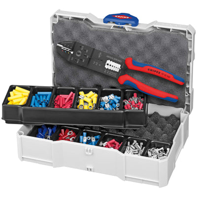 KNIPEX 97 90 25 Crimp Assortment for Cable Connectors, 1 x 97 22 240, 13 Parts, 265mm - DR-26150 - KNIPEX - Trade Counter Direct