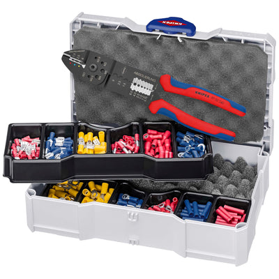 KNIPEX 97 90 26 Crimp Assortment for Cable Connectors, 1 x 97 22 241, 13 Parts, 265mm - DR-26151 - KNIPEX - Trade Counter Direct
