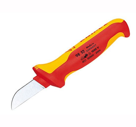 Knipex Cable Knife VDE Insulated - VDE insulated 180mm - KPX9852 - Knipex - Trade Counter Direct