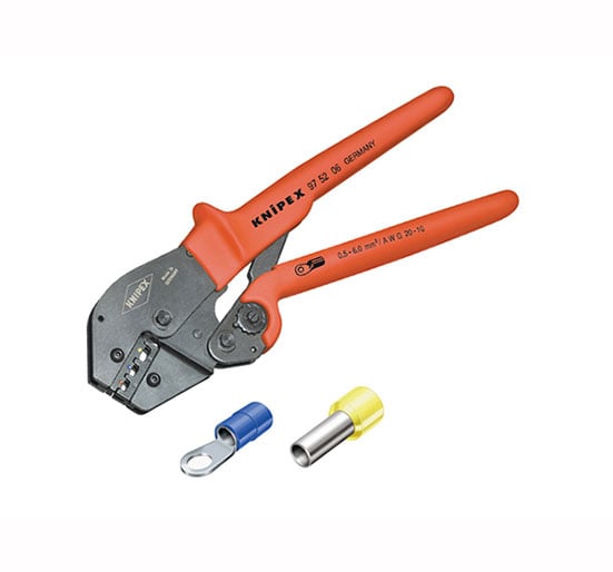 Knipex Crimping Lever Pliers - Cable Links Or Ferrules 250mm - KPX975208 - Knipex - Trade Counter Direct