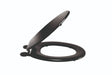 Korona Toilet Seat Moulded Wood Black - TS100B - MV-TS100B - Mark Vitow - Trade Counter Direct