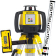 Leica Rugby 620 Rotary Laser Kit with Alkaline Tray & RE120 – 600m Range, Manual Grade, IP67, Tripod and Staff Included - 6011152KIT - Leica - Trade Counter Direct