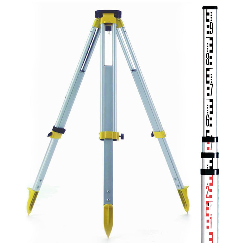 Leica Rugby 620 Rotary Laser Kit with Alkaline Tray & RE120 – 600m Range, Manual Grade, IP67, Tripod and Staff Included - 6011152KIT - Leica - Trade Counter Direct