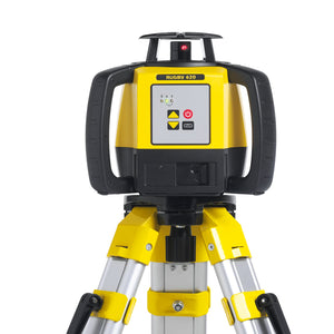 Leica Rugby 620 Rotary Laser Kit with Alkaline Tray & RE120 – 600m Range, Manual Grade, IP67, Tripod and Staff Included - 6011152KIT - Leica - Trade Counter Direct