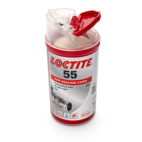 Loctite 55 - 160m Pipe Sealing Cord - Henkel - Length 150m