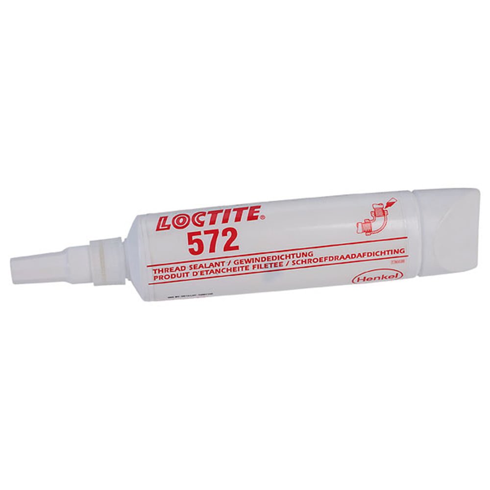 Loctite 572 Low Strength Slow Cure Pipeseal - 50ml or 250ml - LOC572-50 - Loctite - Trade Counter Direct