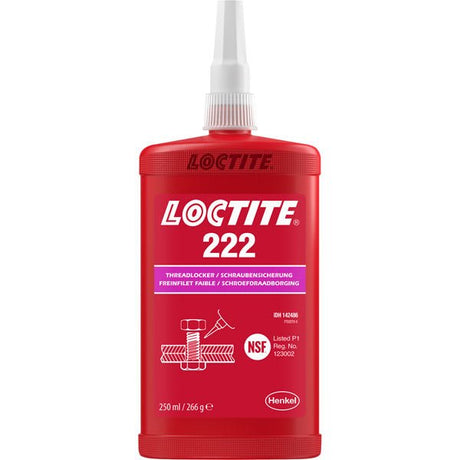 Loctite LOC142486 Loctite 222 Screwlock Controlled Torque - 250ml Bottle - LOC142486 - Loctite - Trade Counter Direct