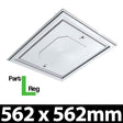 Manthorpe GL260L Loft Hatch 562x562 Access Hatch Part L - GL260L - GL260L - Manthorpe - Trade Counter Direct