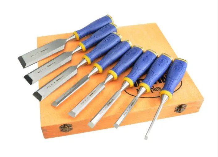 Marples Irwin Splitproof Chisel Set of 6 Plus 2 Chisels FREE - Set of 8 - MAR10507958 - Marples Irwin - Trade Counter Direct