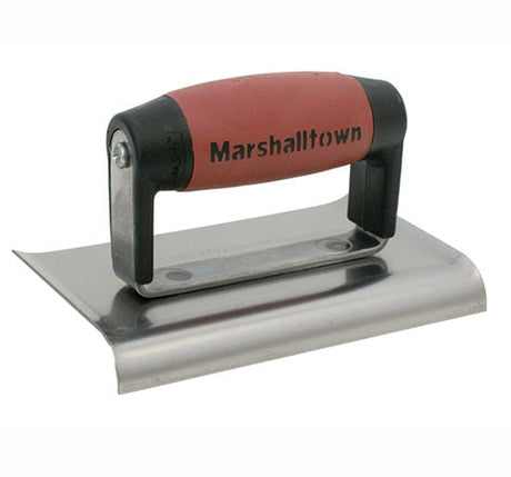 Marshalltown M136D Cement Edger 6 x 3in Durasoft Handle Curved ends. - M136D Trowel Edging - M/T136D - MarshallTown - Trade Counter Direct
