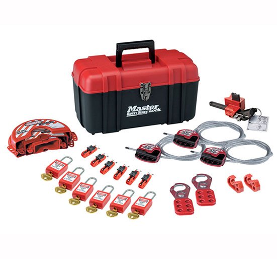 MasterLock Lockout Toolbox Kit - Valve & Electrical - 23 Piece Kit - MLKS1117VKA - Masterlock - Trade Counter Direct