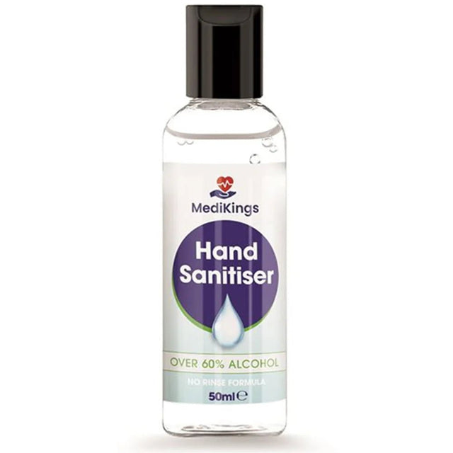 MediKings S16898 Over 60% Alcohol Hand Sanitiser No Rinse Formula - 50ml - S16898 - Trade Counter Direct - Trade Counter Direct
