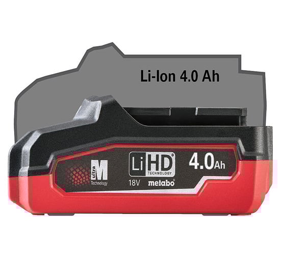 Metabo LIHD1840 18v 4.0Ah LiHD Compact Battery - 625367000