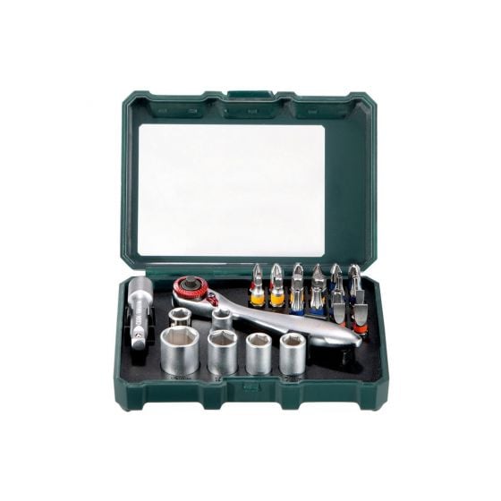 Metabo 626701000 Bit Box and Ratchet Set 26 Pieces - 626701000 - Metabo Power Tools UK - Trade Counter Direct