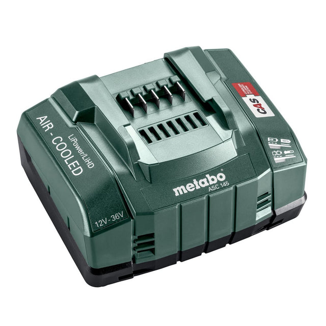 Metabo ASC145 12 - 36V Li - Ion Air Cooled Quick Charger - ASC145 - Metabo Power Tools UK - Trade Counter Direct