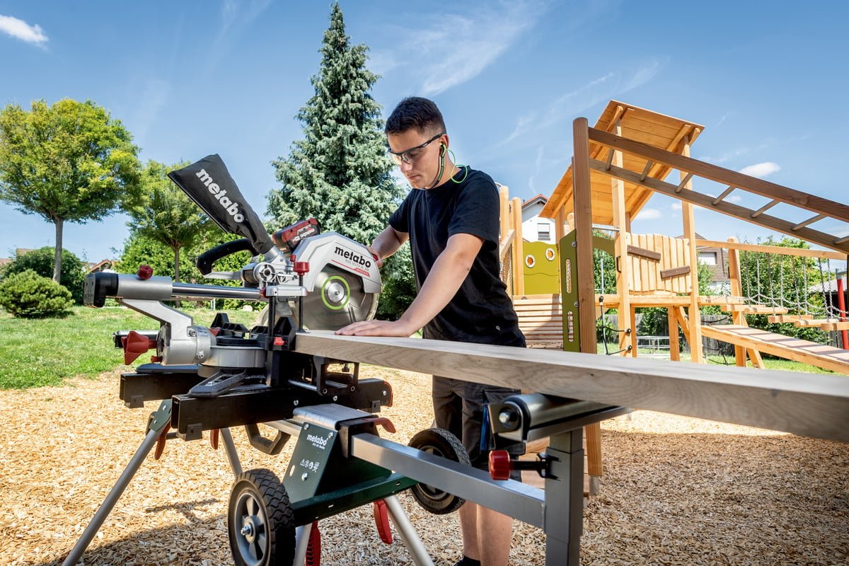 Metabo KGS 18 LTX BL 305, Brushless 12" Double bevel Cross Cut Mitre Saw, Body Only - 614305850 - 614305850 - Metabo Power Tools UK - Trade Counter Direct
