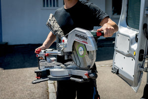 Metabo KGS 18 LTX BL 305, Brushless 12" Double bevel Cross Cut Mitre Saw, Body Only - 614305850 - 614305850 - Metabo Power Tools UK - Trade Counter Direct