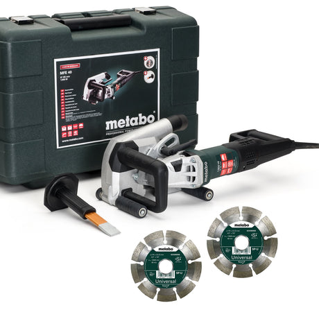 Metabo MFE40 - 240V 1900W Corded Wall Chaser with Carry Case - 604040590 - MFE40-240V - Metabo Power Tools UK - Trade Counter Direct