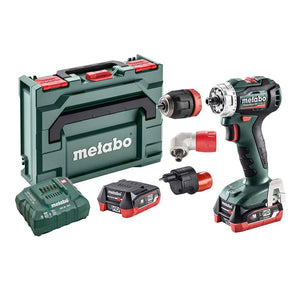 Metabo PowerMaxx BS12BLQ PRO PACK 12V 2x4Ah PowerMaxx Drill Driver Pro Pack Kit - PMBS12BLQ-KIT - Metabo Power Tools UK - Trade Counter Direct