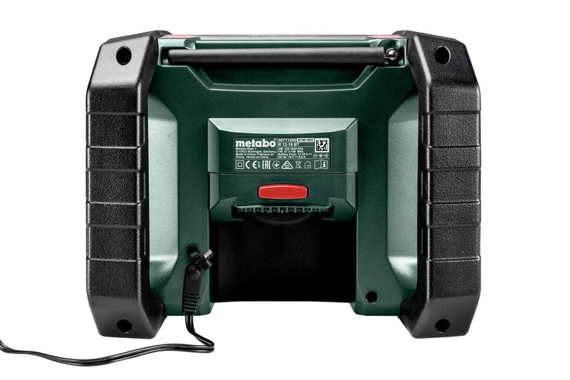 Metabo R12 - 18DABBT (R 12 - 18 DAB+ BT) Cordless Worksite Radio - 600778380 - R12-18DABBT - Metabo Power Tools UK - Trade Counter Direct