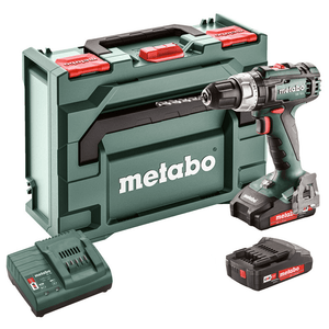 Metabo SB18L Combi Hammer Drill 18V 2 x 2.0Ah Li - ion - SC30 Charger with MetaBOX - 602317580 - SB18L - Metabo Power Tools UK - Trade Counter Direct
