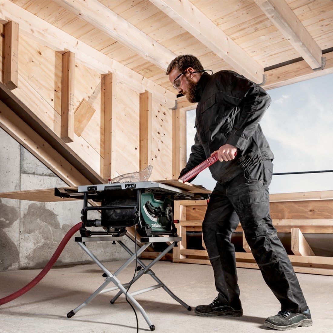 Metabo Stand TSU, Foldable stand for TS 254 M - 629003000 - 629003000 - Metabo Power Tools UK - Trade Counter Direct