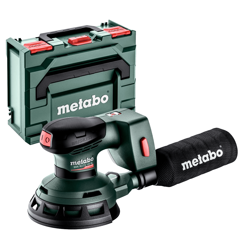 Metabo SXA18LTX125BL 18V 125mm Brushless Random Orbital Sander - Bare Unit with MetaBOX - 600146840 - SXA18LTX125BL - Metabo Power Tools UK - Trade Counter Direct