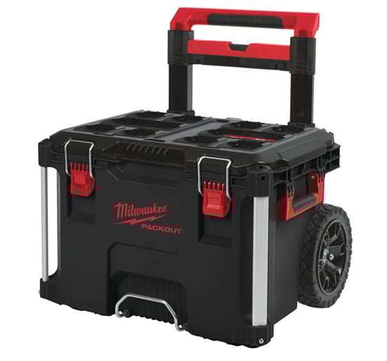 Milwaukee 4932464078 PACKOUT Heavy-Duty Trolley Case with All-Terrain Wheels