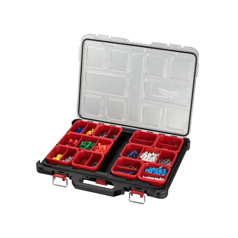 Milwaukee 4932471064 Packout Slim Organiser Case - 4932471064 - Milwaukee Tools UK - Trade Counter Direct