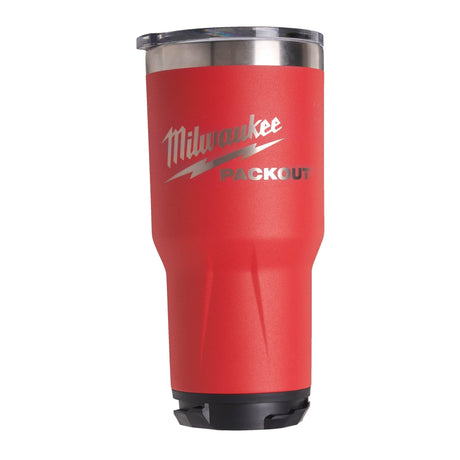 Milwaukee 4932479075 Packout Tumbler 887 Ml Red - 1Pc - 4932479075 - Milwaukee Tools UK - Trade Counter Direct