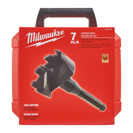 Milwaukee 4932479488 Selfeed Drills / sets SFD Set - 8 pcs - 4932479488 - Milwaukee Tools UK - Trade Counter Direct