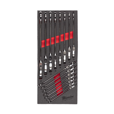 Milwaukee 4932479829 Maxbite Flex Head Spanner Set Foam Insert Maxbite Flex Head Spanner Set Foam Insert - 4932479829 - Milwaukee Tools UK - Trade Counter Direct