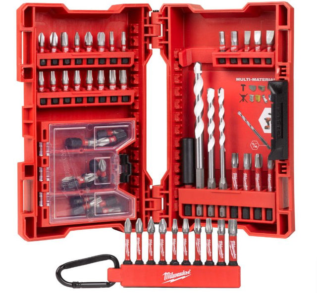 Milwaukee 4932479855 Shockwave Screwdriver/Drill Bit Set 54pc - 4932479855 - Milwaukee Tools UK - Trade Counter Direct