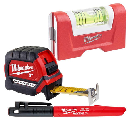 Milwaukee 4932480552 Measure + Marking Set - 4932480552 - Milwaukee Tools UK - Trade Counter Direct