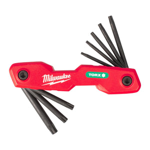 Milwaukee 4932480979 8Pc Folding Torx Key Set - 4932480979 - Milwaukee Tools UK - Trade Counter Direct