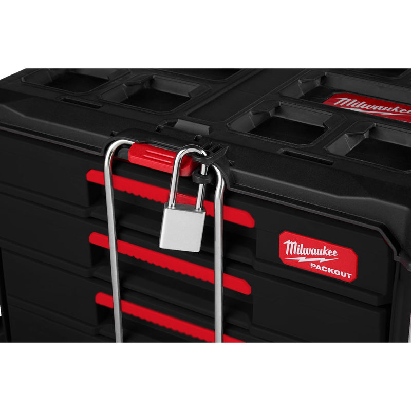Milwaukee 4932493189 Packout 4 Drawer Tool Box - 4932493189 - Milwaukee Tools UK - Trade Counter Direct