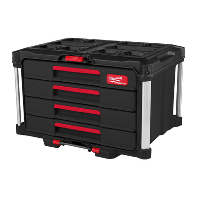 Milwaukee 4932493189 Packout 4 Drawer Tool Box - 4932493189 - Milwaukee Tools UK - Trade Counter Direct
