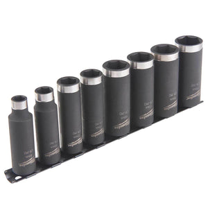 Milwaukee 9 Piece 3/8" Deep Impact Socket Rail Set - 4932480455 - 4932480455 - Milwaukee Tools UK - Trade Counter Direct